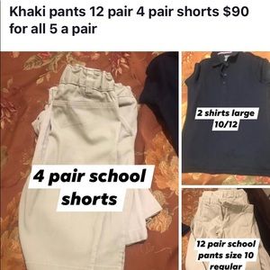 Khaki School pants